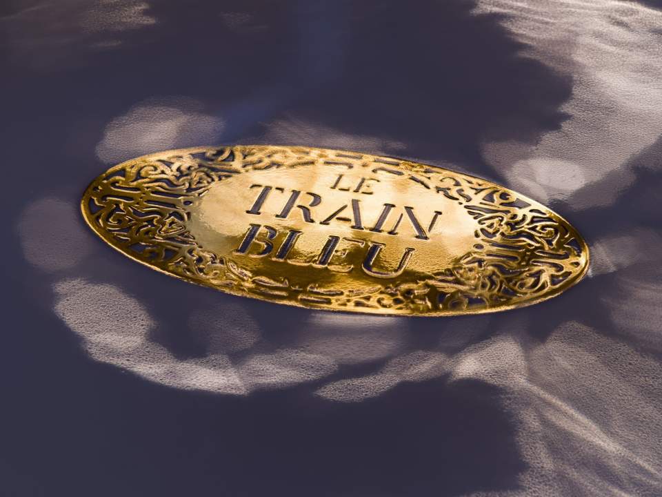 Logo train bleu